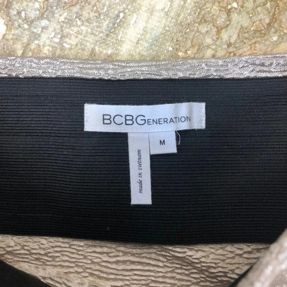 BCBGENERATION Metallic Gold Mini Skirt M - Picture 2 of 5